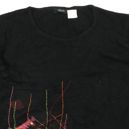 Womens UK Size 14 Redoute Black Pullover Jumper