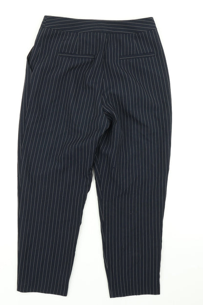 Tophop Womens Blue Striped  Dress Pants Trousers Size 8 L20 in