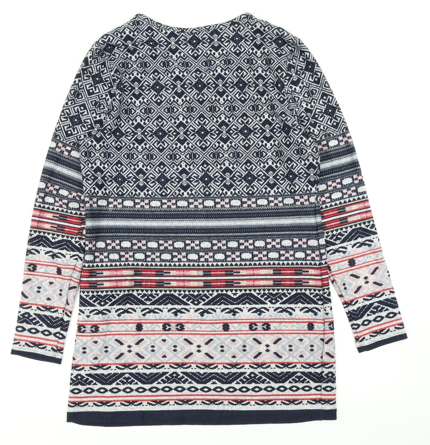 Alexara Womens Blue Batik Knit A-Line  Size 14