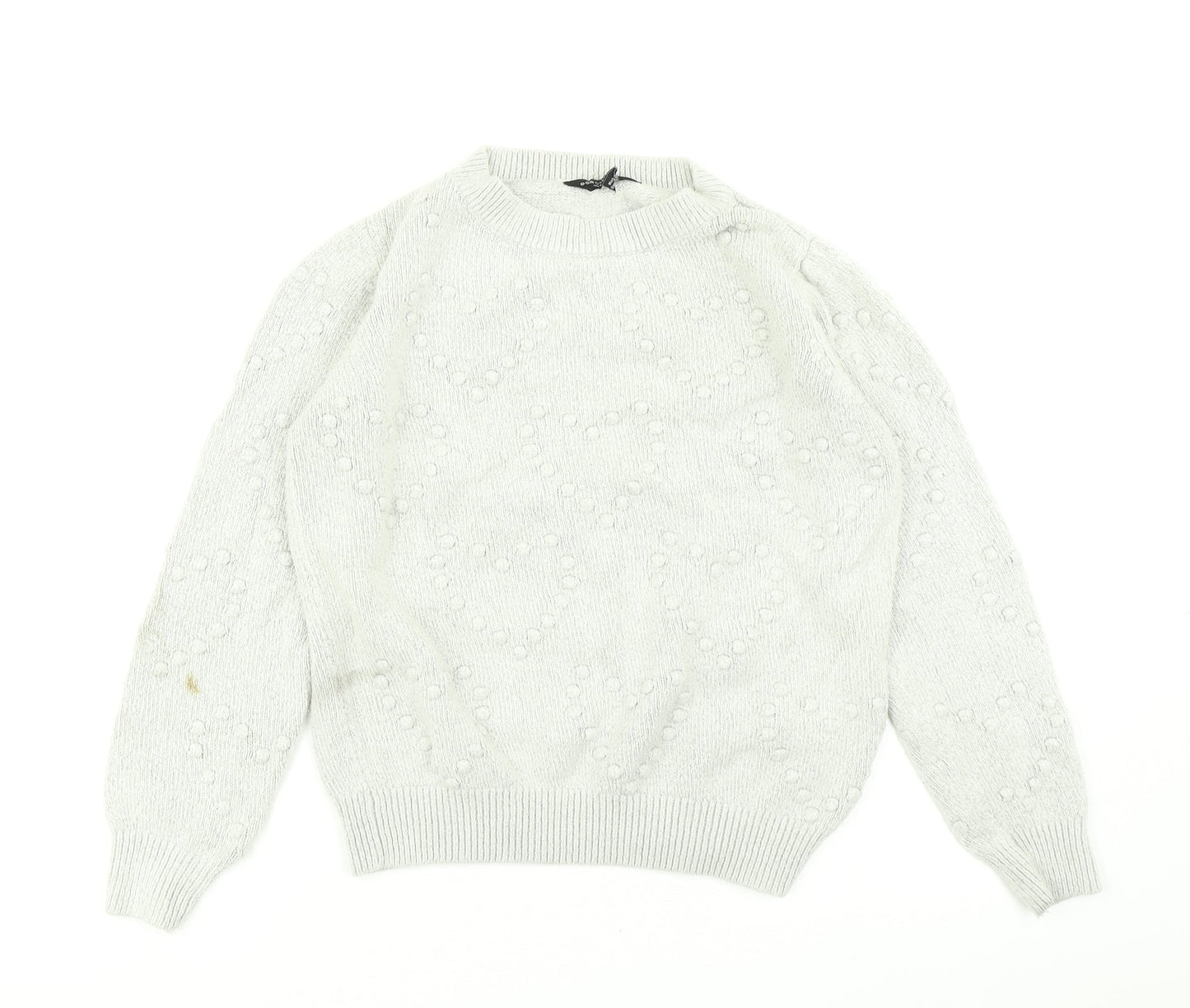 Dorothy Perkins Womens Grey  Knit Pullover Jumper Size 12