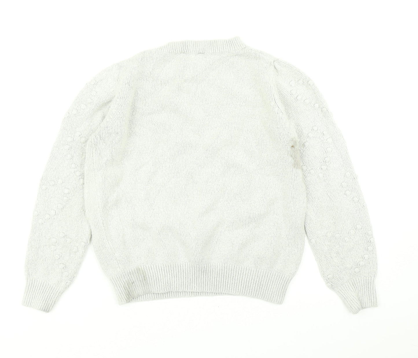 Dorothy Perkins Womens Grey  Knit Pullover Jumper Size 12