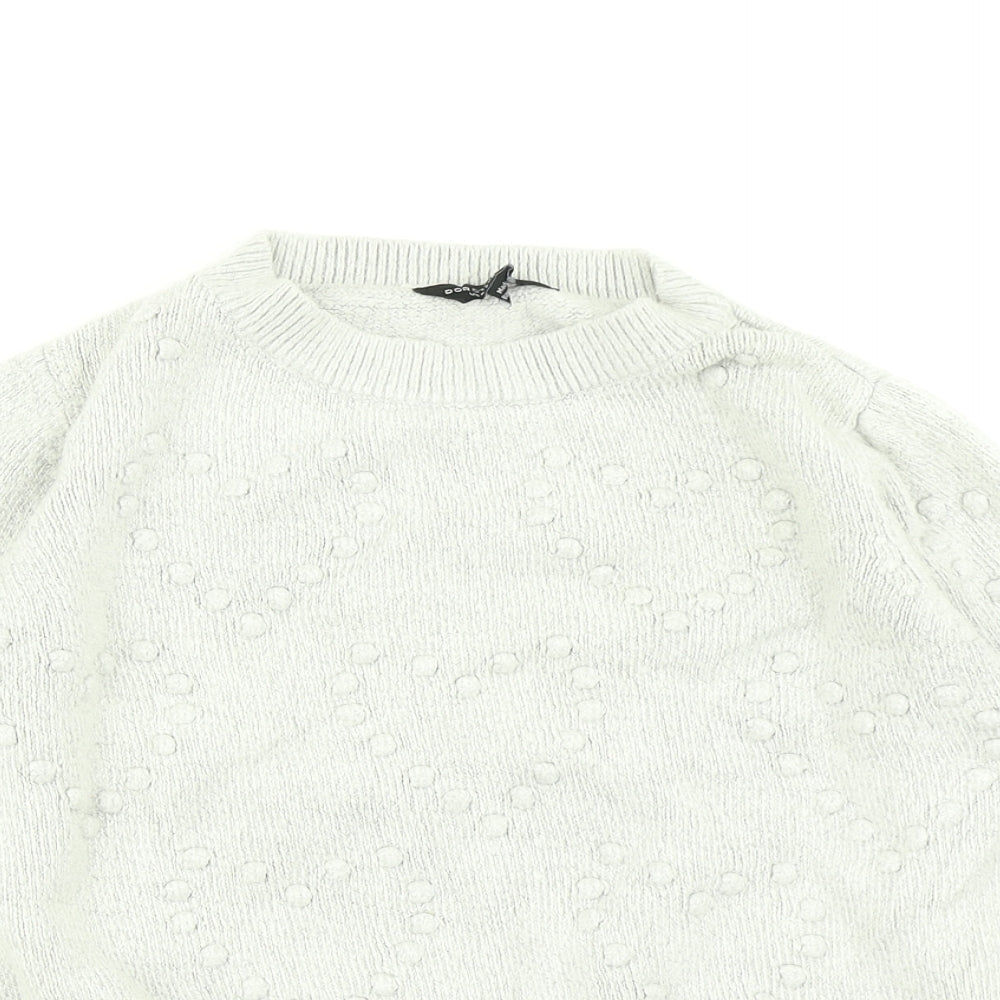 Dorothy Perkins Womens Grey  Knit Pullover Jumper Size 12