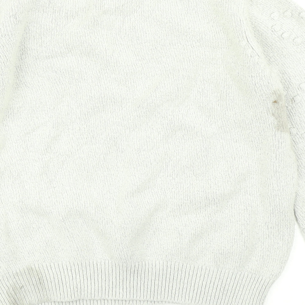 Dorothy Perkins Womens Grey  Knit Pullover Jumper Size 12