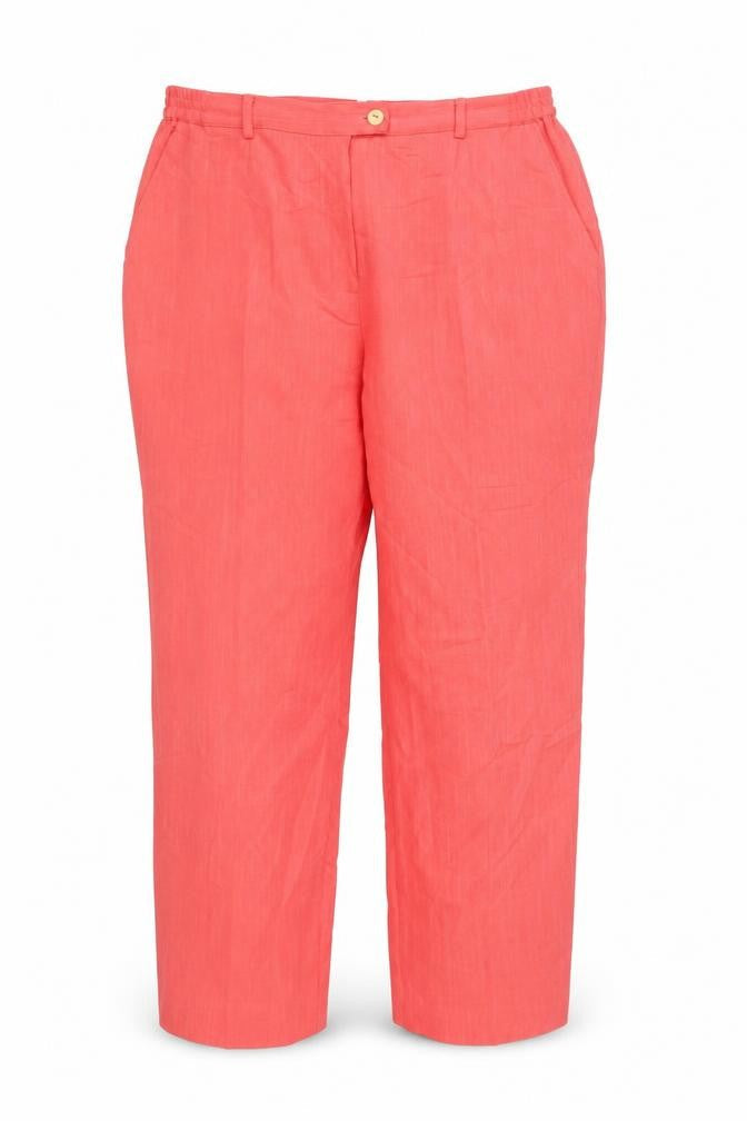 Womens UK Size 20 Oscar B Regular Fit  Pink Trousers