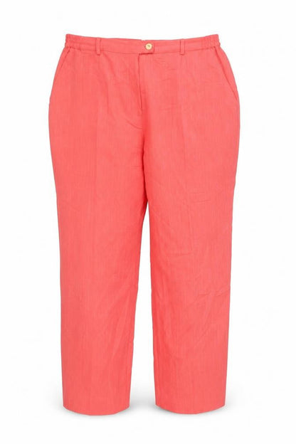 Womens UK Size 20 Oscar B Regular Fit  Pink Trousers