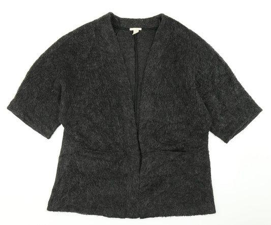 H&M Womens Grey  Knit Cardigan Jumper Size S