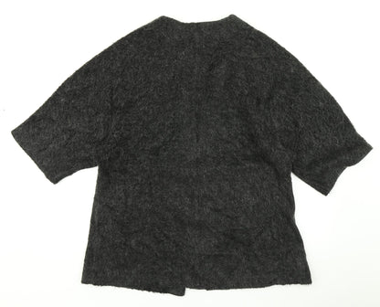 H&M Womens Grey  Knit Cardigan Jumper Size S