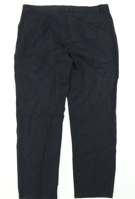 M&S Collection Womens Blue   Dress Pants Trousers Size 14 L26 in
