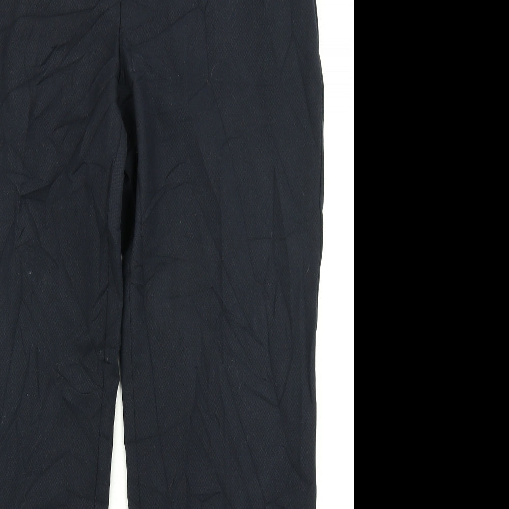 Womens UK Size 14 M&S Collection Regular Fit Dress Pants Blue Trousers