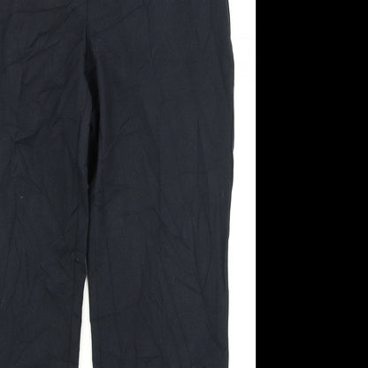 Womens UK Size 14 M&S Collection Regular Fit Dress Pants Blue Trousers