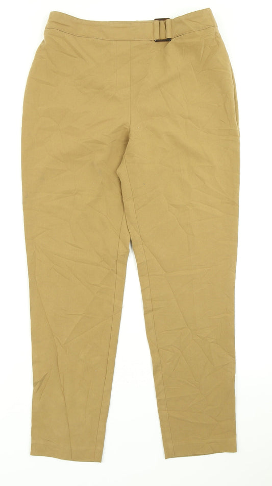 F&F Womens Yellow   Dress Pants Trousers Size 8 L25 in