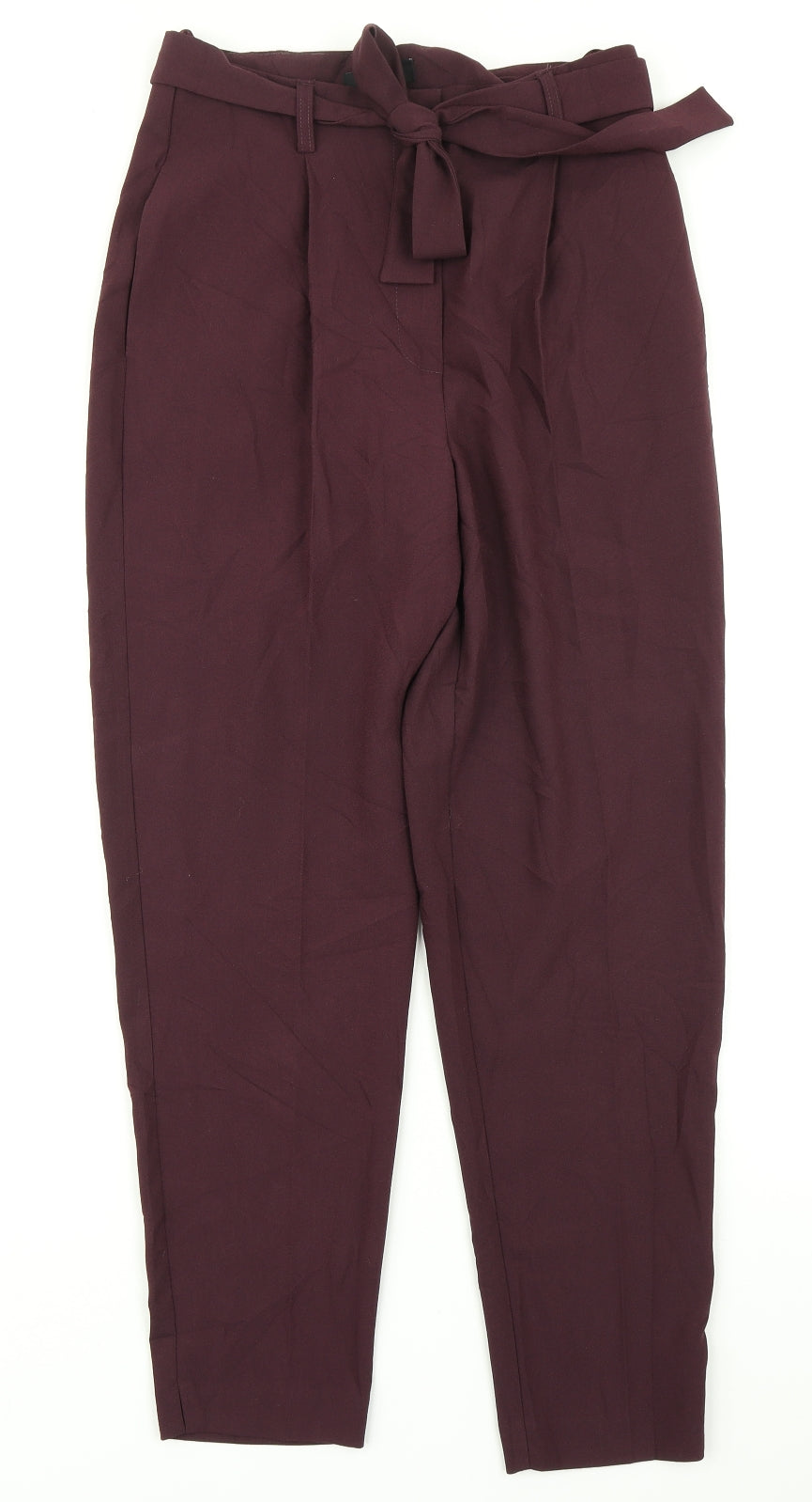 Womens UK Size 8 New Look Regular Fit Dress Pants Purple Trousers