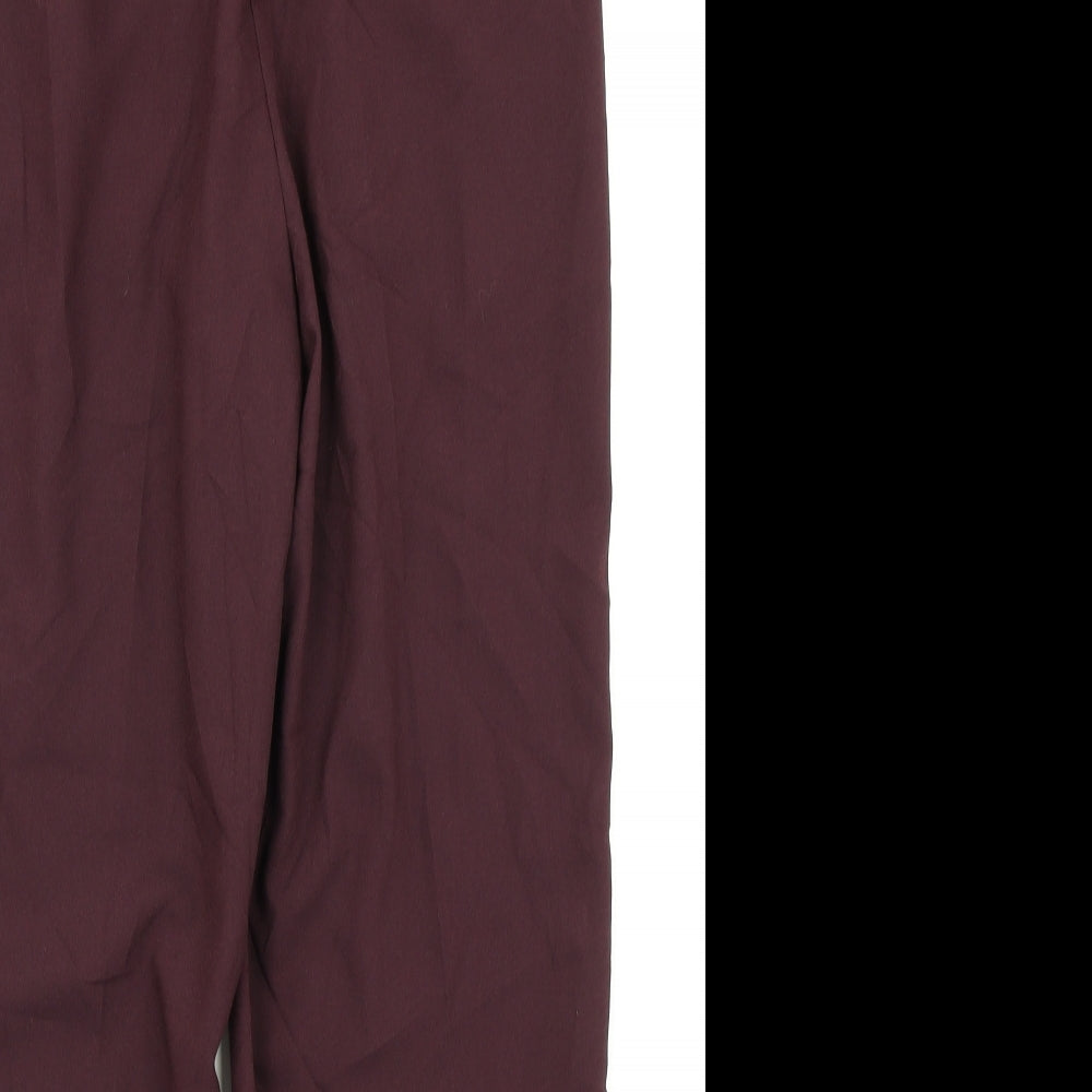 Womens UK Size 8 New Look Regular Fit Dress Pants Purple Trousers