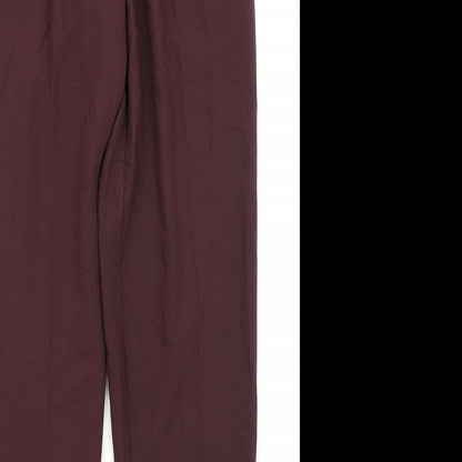 Womens UK Size 8 New Look Regular Fit Dress Pants Purple Trousers