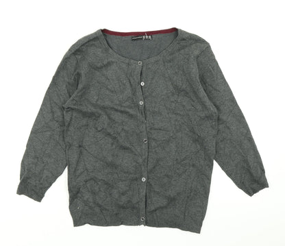Womens UK Size 12 Atmosphere Grey Cardigan Jumper