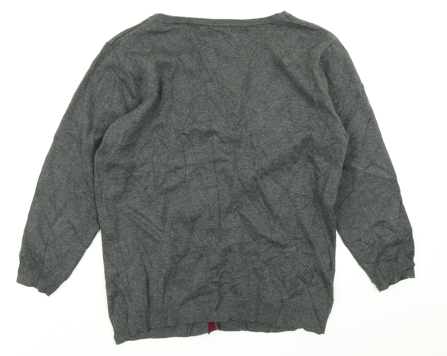 Womens UK Size 12 Atmosphere Grey Cardigan Jumper
