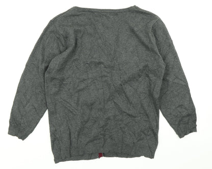 Womens UK Size 12 Atmosphere Grey Cardigan Jumper