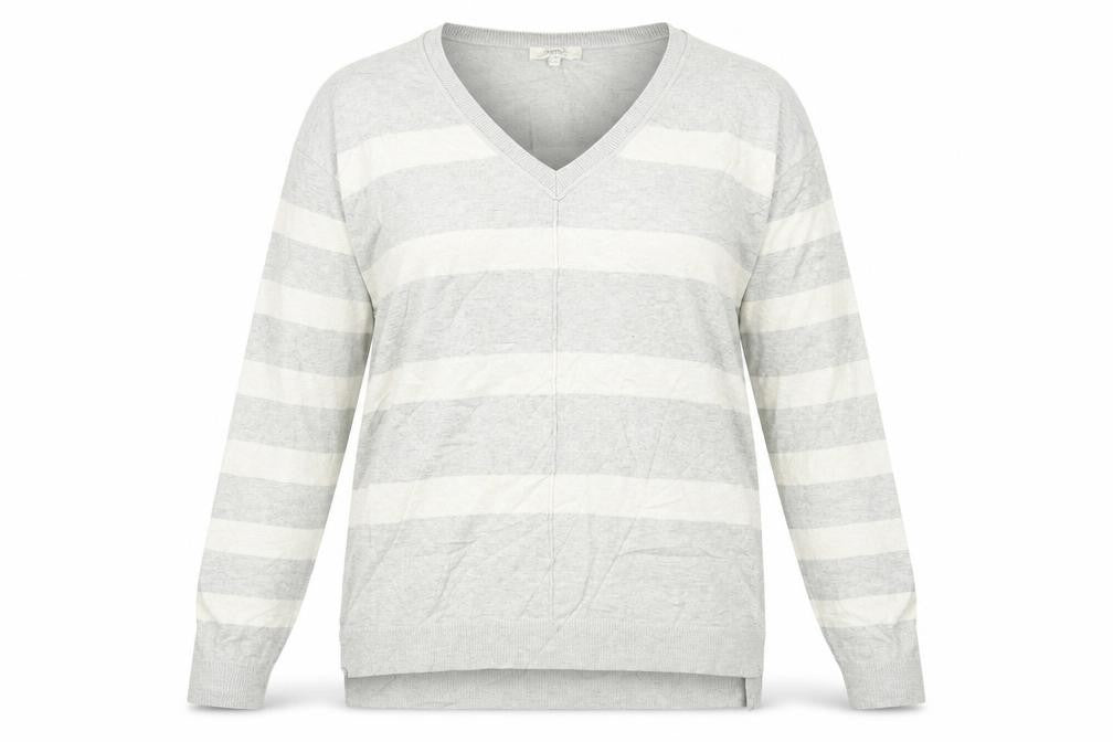 Womens UK Size M Papaya Grey Pullover Jumper