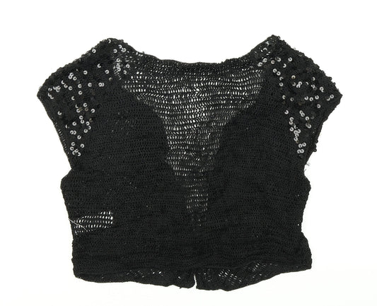 Savoir Womens Black  Knit Cardigan Jumper Size 10