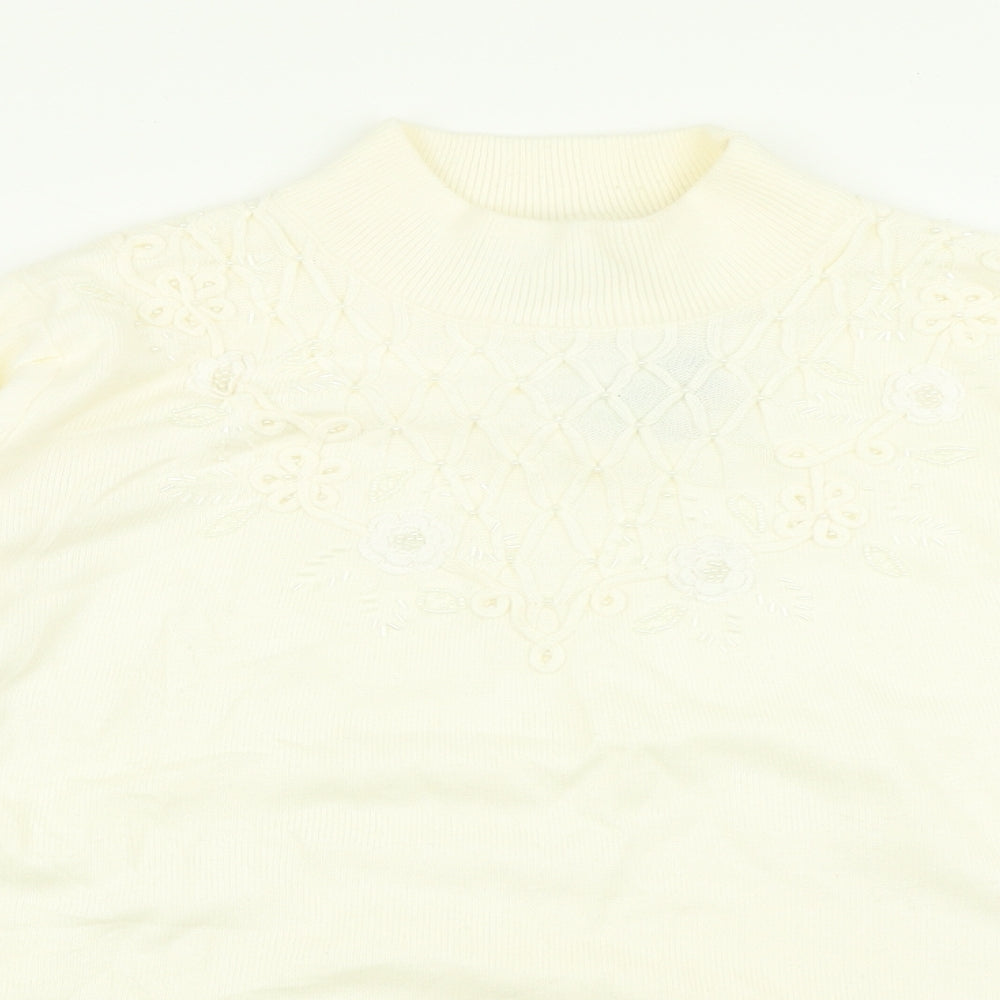 Womens UK Size L BM Ivory Pullover Jumper