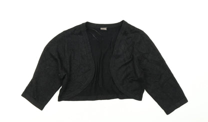 TU Womens Black  Knit Cardigan Jumper Size 12