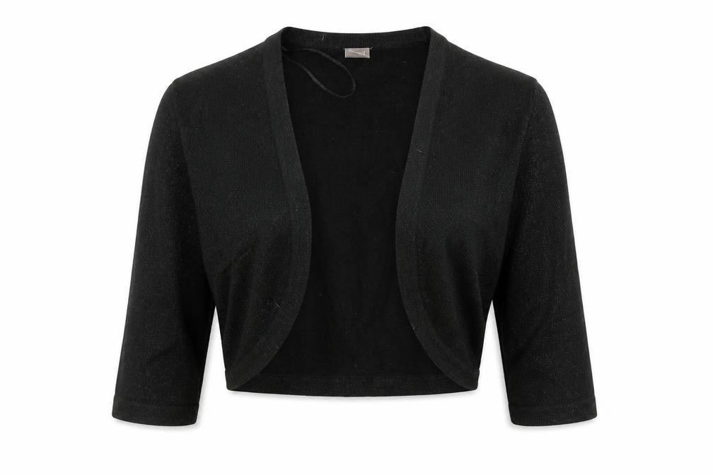 Tu Womens Black  Knit Cardigan Jumper Size 12