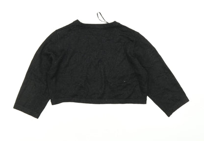 TU Womens Black  Knit Cardigan Jumper Size 12