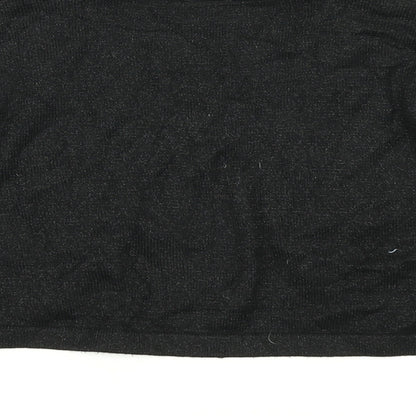 TU Womens Black  Knit Cardigan Jumper Size 12