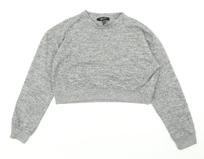915 Generation Girls Grey   Pullover Sweatshirt Size 14-15 Years  - Copped