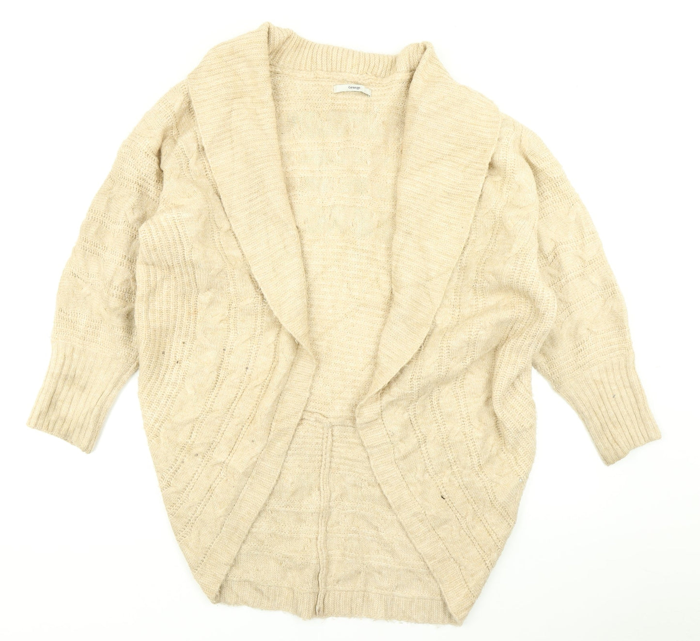 George Womens Brown  Knit Cardigan Jumper Size L