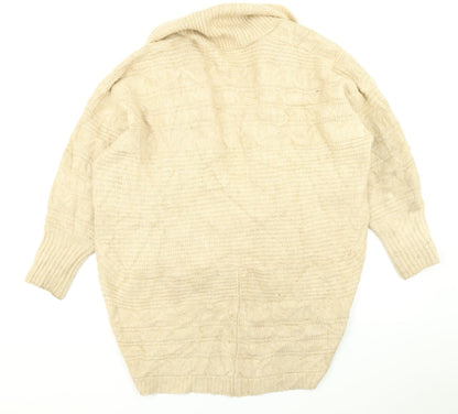 George Womens Brown  Knit Cardigan Jumper Size L