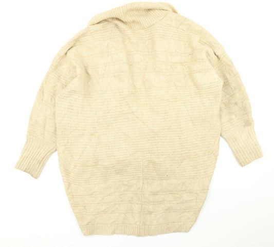 George Womens Brown  Knit Cardigan Jumper Size L