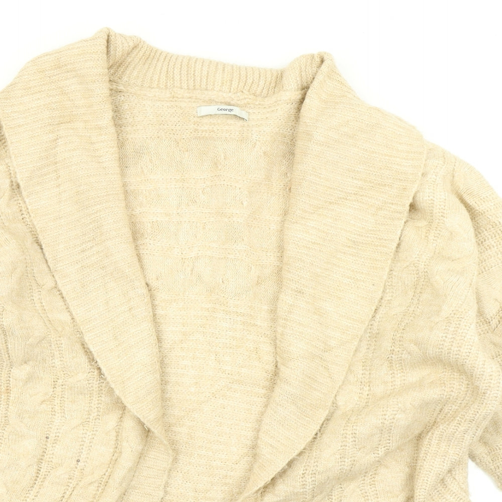 George Womens Brown  Knit Cardigan Jumper Size L