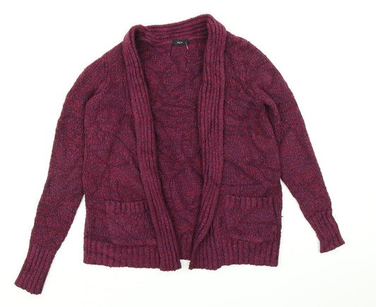 Womens UK Size 10 M&Co Purple Cardigan Jumper