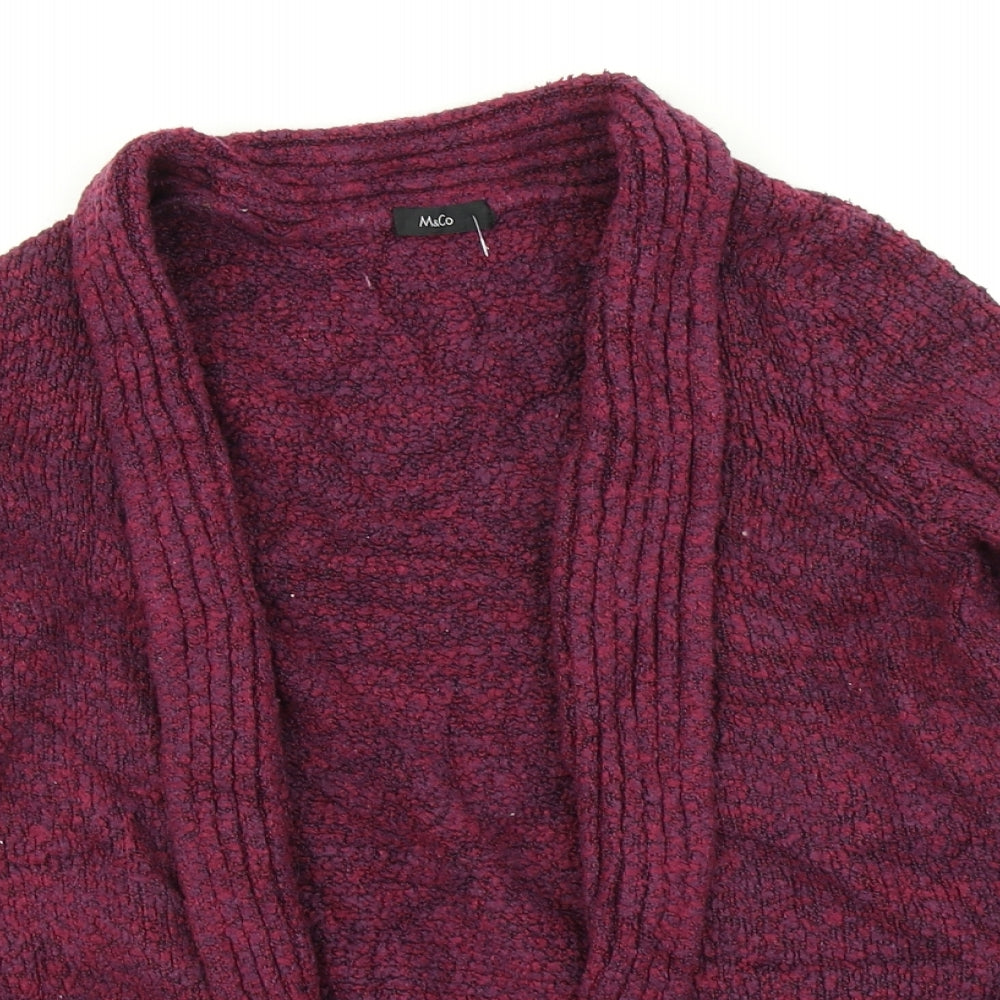 Womens UK Size 10 M&Co Purple Cardigan Jumper