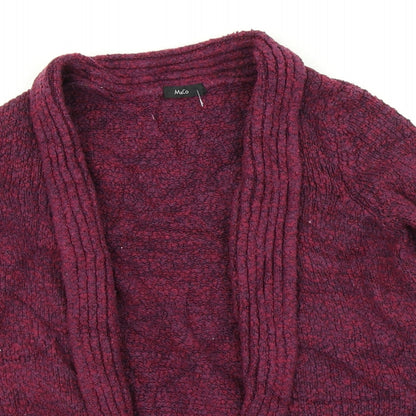 Womens UK Size 10 M&Co Purple Cardigan Jumper