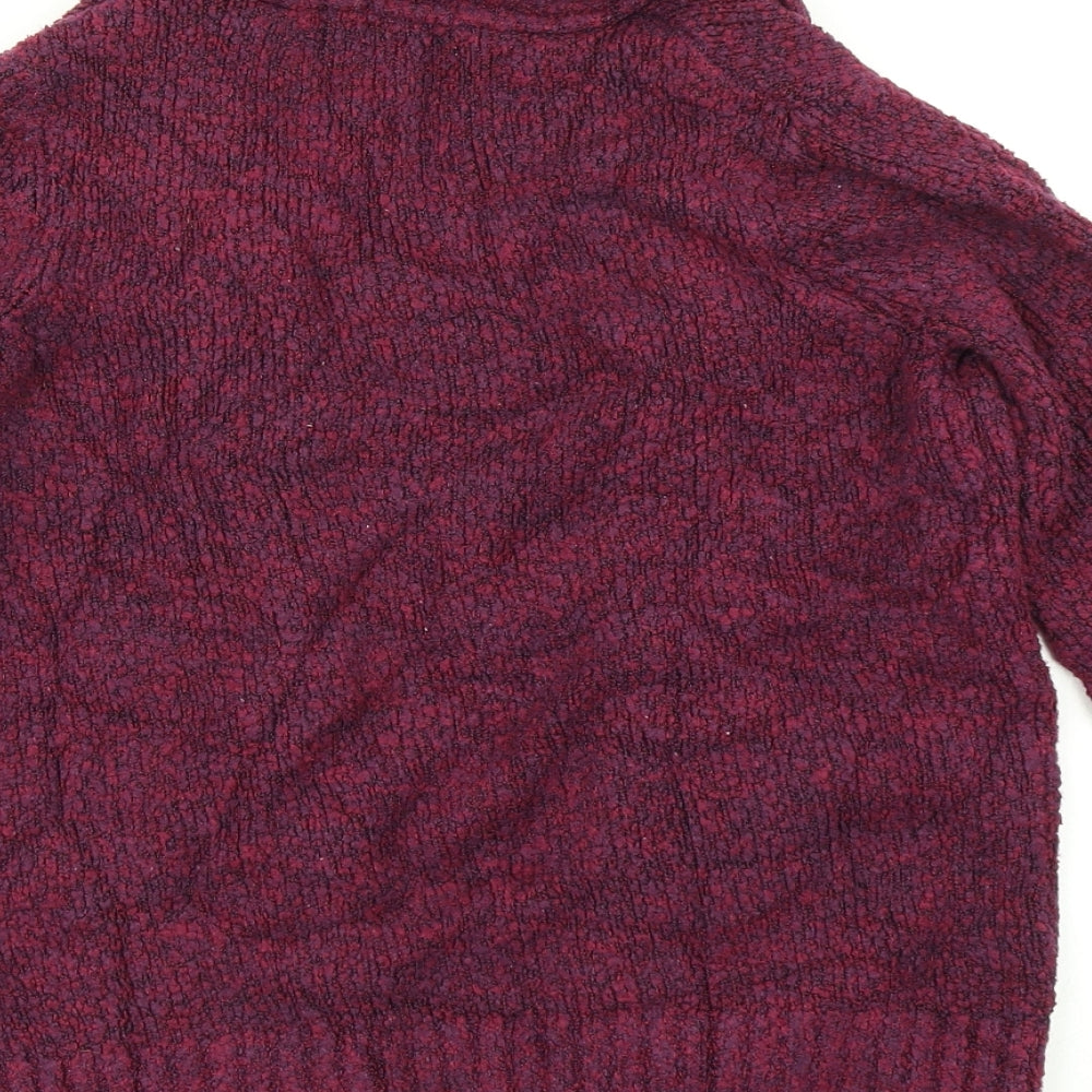 Womens UK Size 10 M&Co Purple Cardigan Jumper