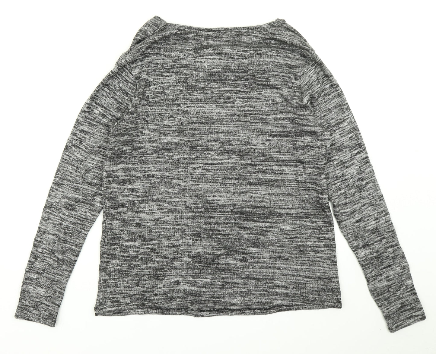Womens UK Size 12 Preworn Grey Basic T-Shirt