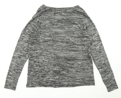 Womens UK Size 12 Preworn Grey Basic T-Shirt