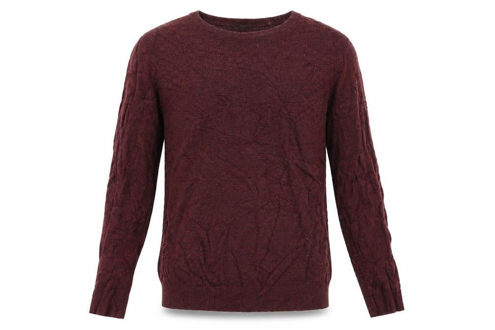 Mens UK Size L George Purple Pullover Jumper