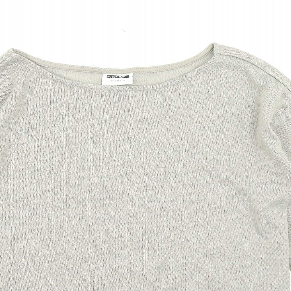 Noisy may Womens Grey   Basic T-Shirt Size XS