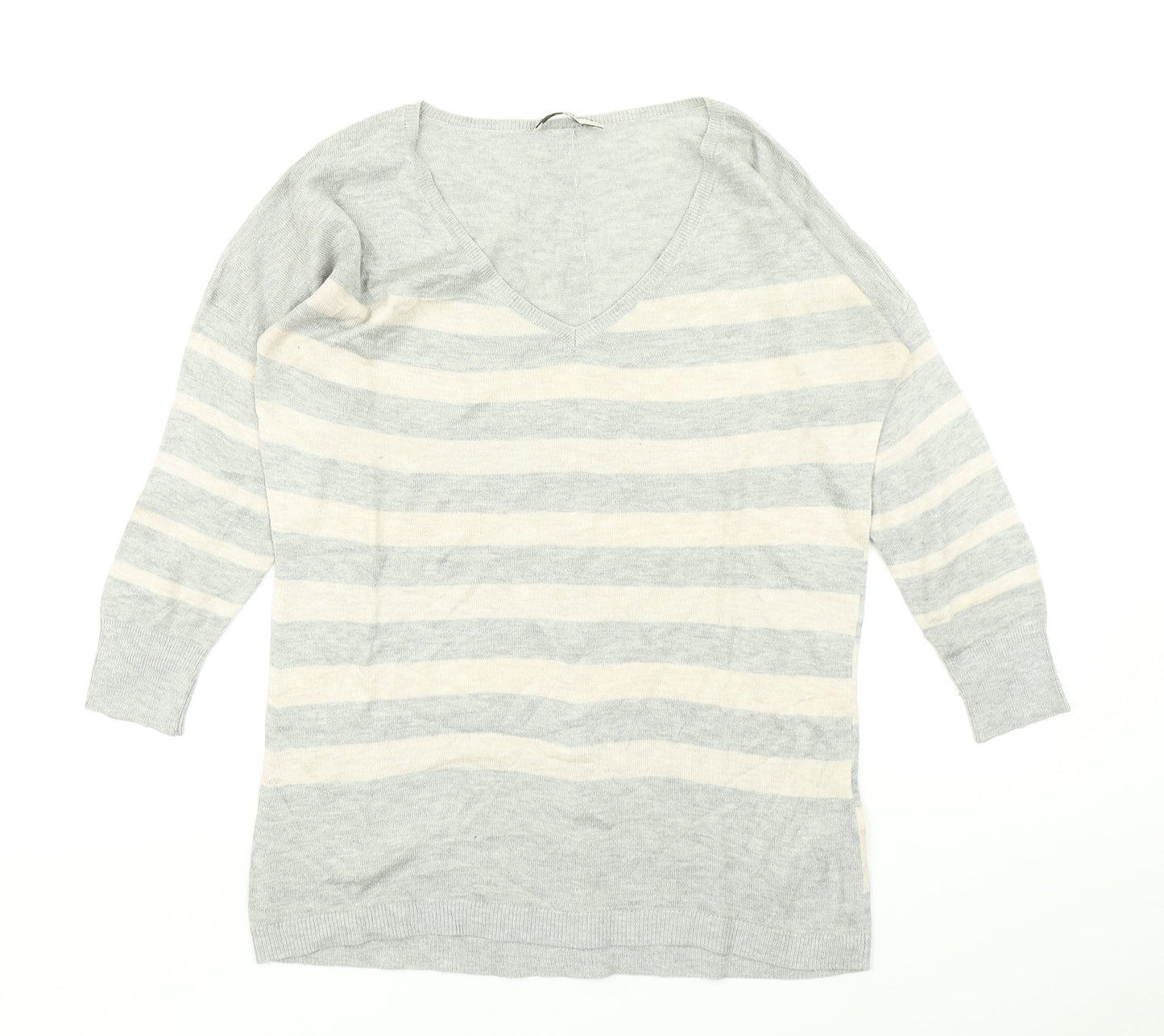 Womens UK Size S Oasis Grey Pullover Jumper