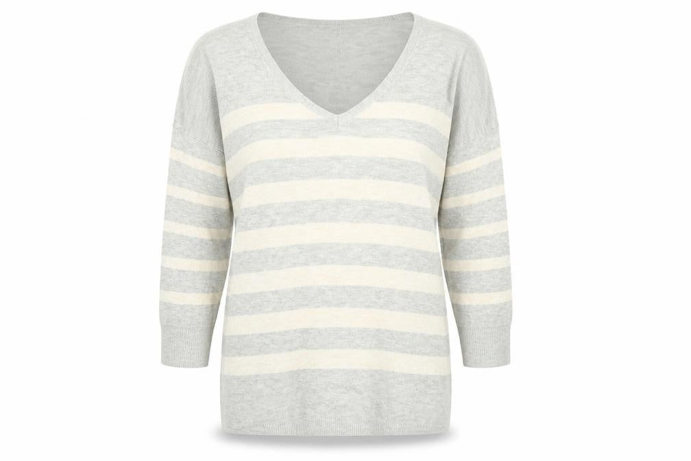 Womens UK Size S Oasis Grey Pullover Jumper