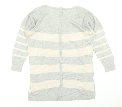 Womens UK Size S Oasis Grey Pullover Jumper