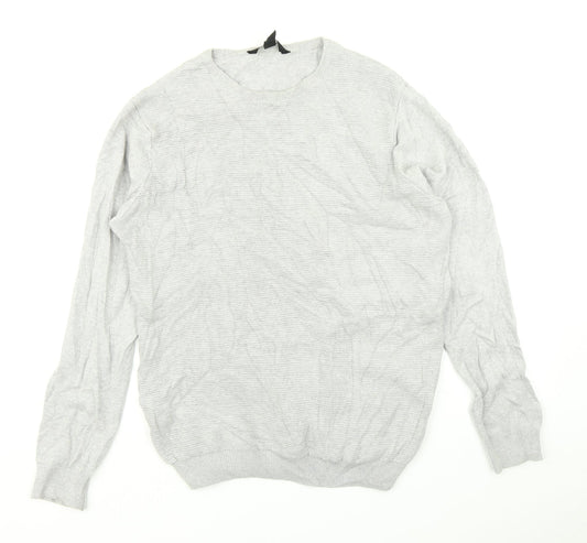 Cedar Wood State Mens Grey  Knit Pullover Jumper Size M