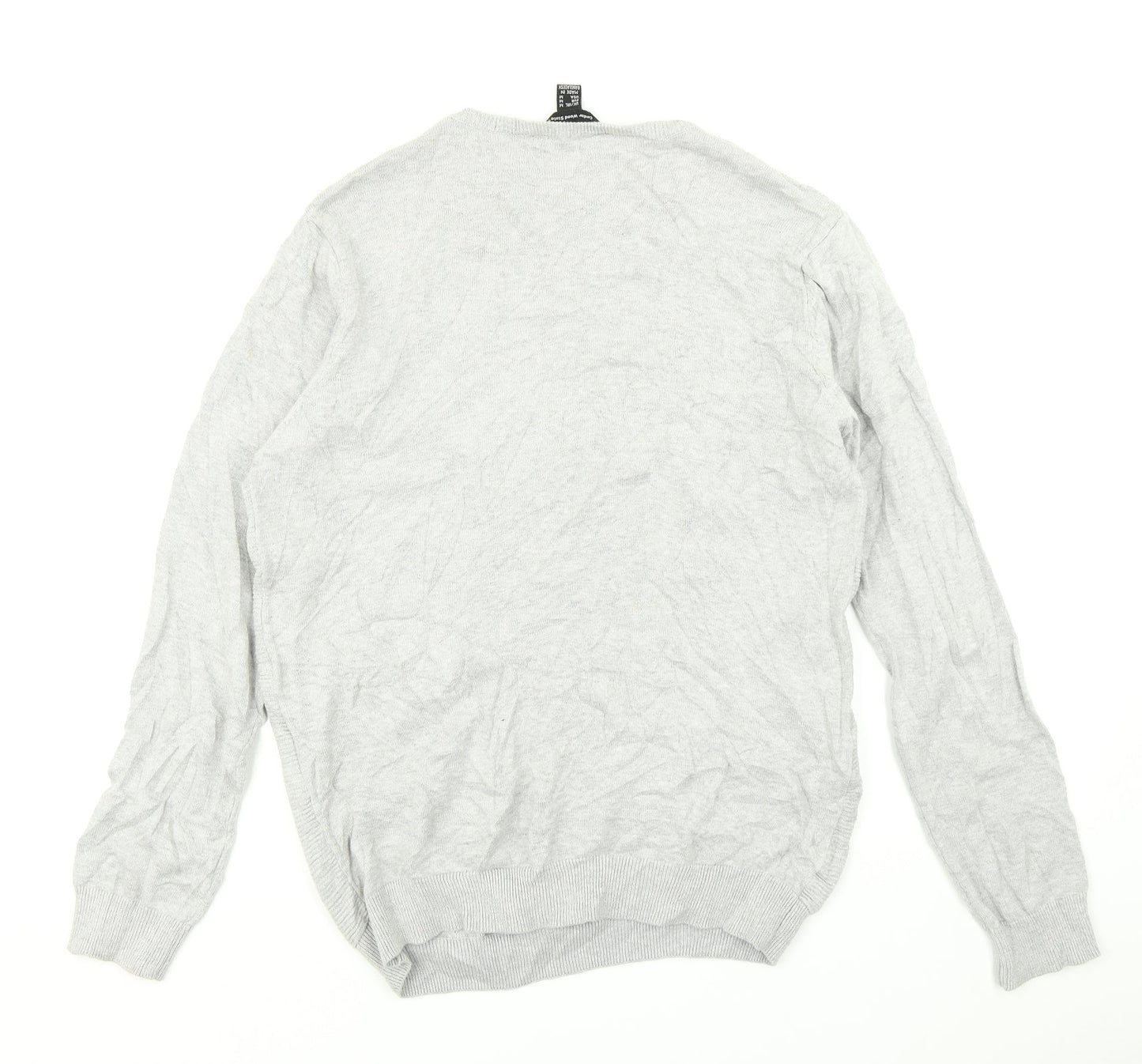Cedar Wood State Mens Grey  Knit Pullover Jumper Size M