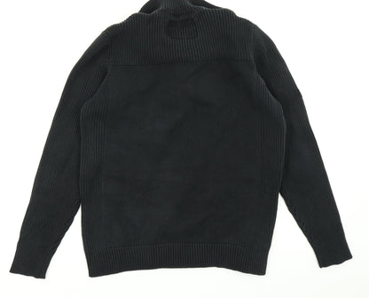 Burton Mens Black  Knit Pullover Jumper Size M