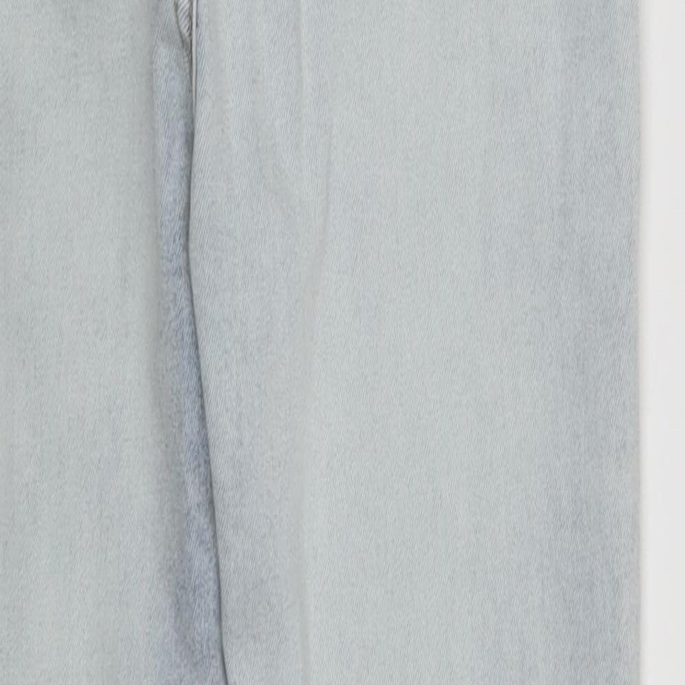 PRETTYLITTLETHING Womens Blue  Denim Skinny Jeans Size 10 L27 in