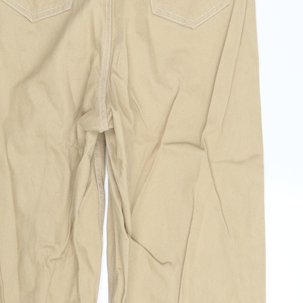 Denim & Co  Womens Beige  Denim Trousers  Size 10 L24 in