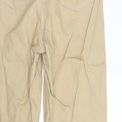 Denim & Co  Womens Beige  Denim Trousers  Size 10 L24 in